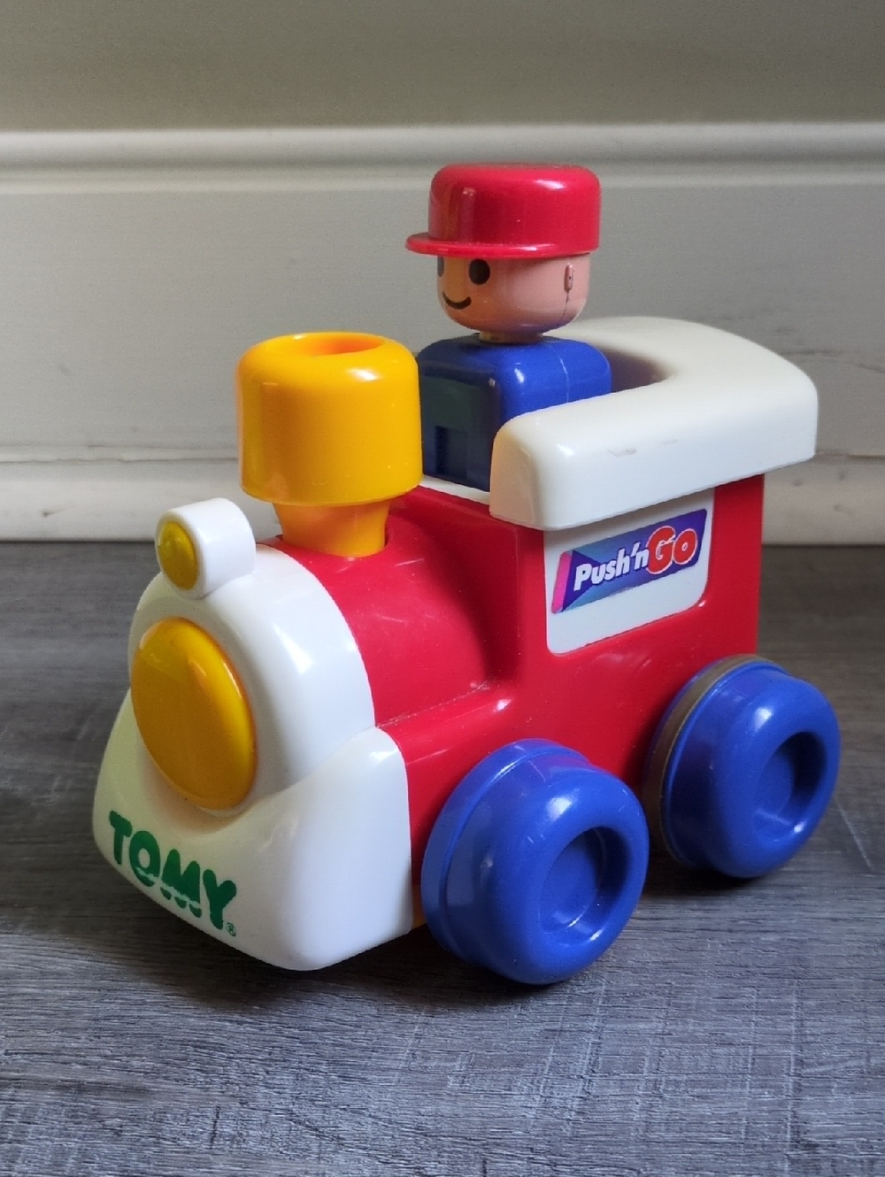 Vintage Tomy Push 'n Go Train Toy